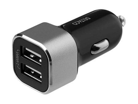 Deltaco 17W Biloplader 2 x USB-A - Sort For Discount