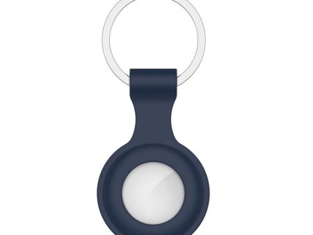 Tech-Protect Icon AirTag Silikone Cover m. Nøglering - Navy Blå Online now