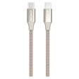 GreyLime 60W Braided USB-C til USB-C Kabel 1 m - Beige For Sale