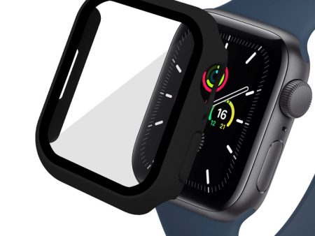 ENKAY Apple Watch 9 8 7 (45mm) Cover & Hærdet Glas - Sort Supply