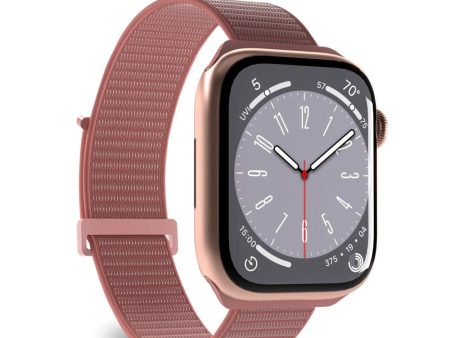 Apple Watch (38 40 SE 41 42mm) PURO SPORT Nylon Rem - Lyserød Supply