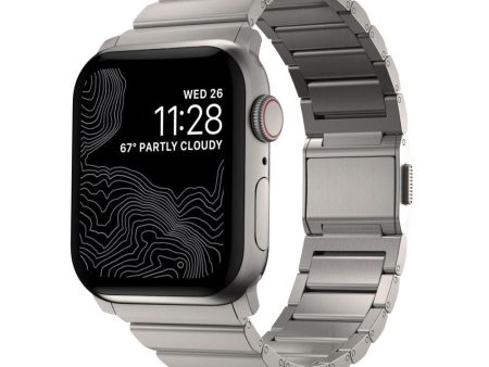 Apple Watch (42 44 SE 45 46 49mm) Tech-Protect Steelband Stål Rem - Titanium Sale