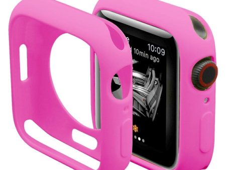 Apple Watch Series 9 8 7 (41mm) Fleksibelt Plastik Cover - Pink Hot on Sale