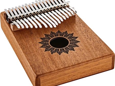 MEINL PERCUSSN KL1708H Sound Hole Kalimba, 17 notes, Mahogany Fashion