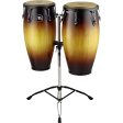 MEINL PERCUSSN HC512VSB 11 &12  Conga Set w  Stands (Vintage Sunburst) For Sale