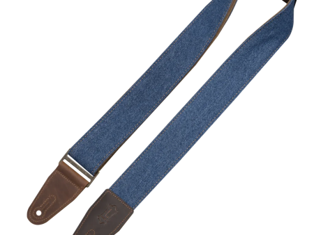 LEVYS M7DMBLU Blue Denim Guitar Strap For Cheap