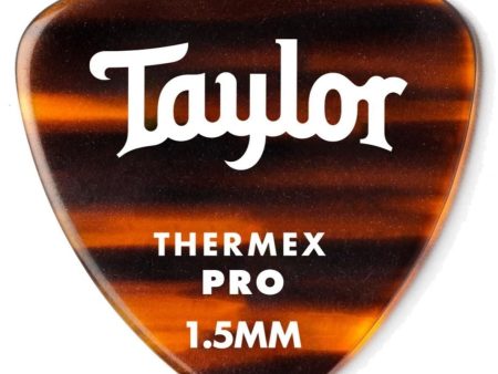 Taylor 80758 Darktone 346 Thermex Pro Picks, Tortoise Shell, 1.50mm, 6-Pack Fashion