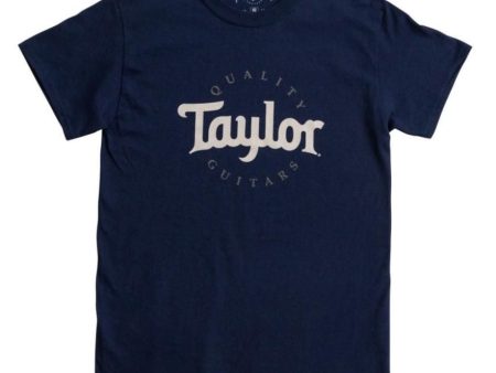 Taylor 16546 Mens Two-Color Logo Shirt, Navy- Large on Sale