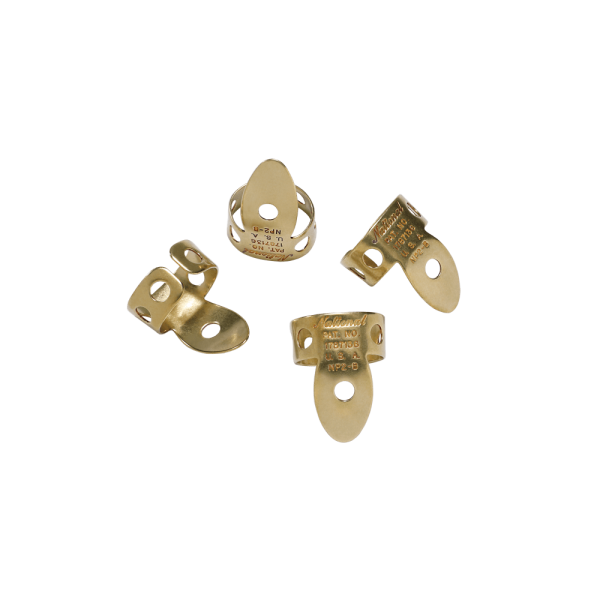 National NP2B04 Brass Finger Picks - 4-Pack Supply