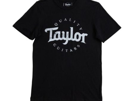 Taylor 15856 Basic Black Aged Logo T-Shirt - S For Discount