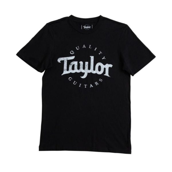 Taylor 15856 Basic Black Aged Logo T-Shirt - S For Discount