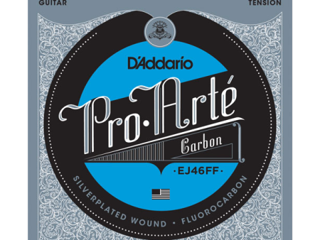 D ADDARIO EJ46FF Pro-Arte Carbon Classical Guitar Strings, Dynacore Basses, Hard Tension Sale