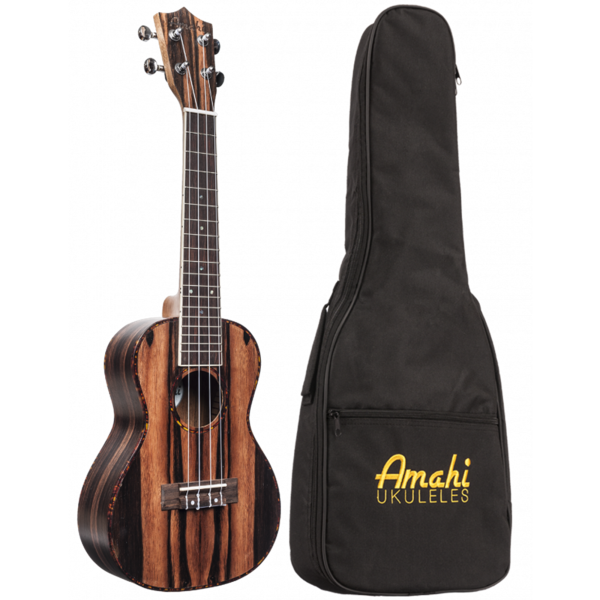 Amahi UK990C Concert Ebony Ukulele w  Bag Sale