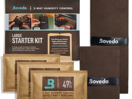 Boveda BVMSK49LG Large Starter Kit - 2-Way Humidity Control for Wood Instruments - 49% RH on Sale