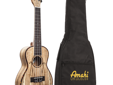 Amahi UK770C Concert Spalted Maple Ukulele w  Bag Supply