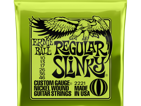 ERNIE BALL 2221 Regular Slinky Nickel Electric Guitar Strings (Lime) For Cheap