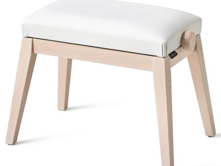 CASIO BG50WE Height Adjustable Kobe Bench by Hidrau (White) European Beech Wood Online Sale