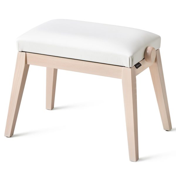 CASIO BG50WE Height Adjustable Kobe Bench by Hidrau (White) European Beech Wood Online Sale