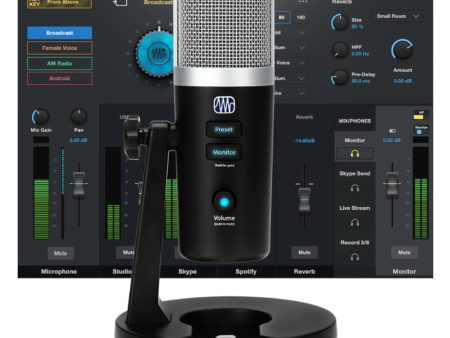 PreSonus REVELATOR USB-C-Compatible Microphone with StudioLive voice effects processing Fashion