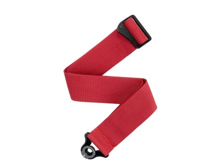 D ADDARIO PWSAL401 Auto Lock Polypro Guitar Strap, Red Online now