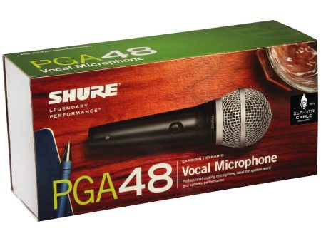 SHURE PGA48QTR Vocal Mic w  XLR to Qtr Cable For Discount