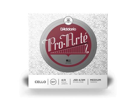 D ADDARIO J5944M 4 4 Pro-Arte Cello String Set, Medium Tension on Sale