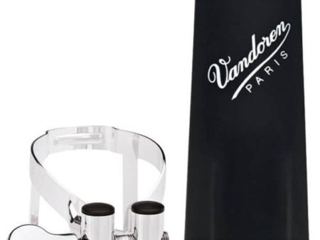 VANDOREN LC51SP M O Series Bb Clarinet Silver Ligature & Plastic Cap Set Online now