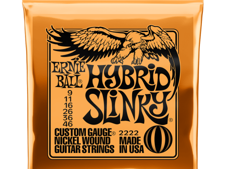 ERNIE BALL 2222 Hybrid Slinky Nickel Electric Guitar Strings (Orange) Fashion