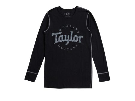 Taylor 20225 Men s Thermal Shirt, Aged Logo, Black Grey (Medium) Discount