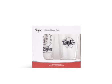 Taylor 1524 Pint Glasses,Blk Logo,2-Pack Design Online