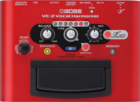 BOSS VE2 Vocal Harmonizer Stomp Box Effect on Sale