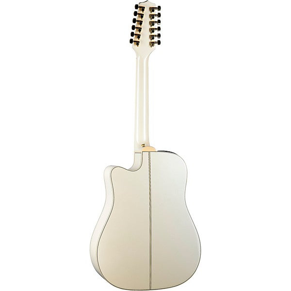 Takamine TAKGD37CE12PW G Series 12 String Dread A E Guitar (Pearl White) on Sale