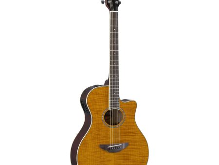 YAMAHA APX600FMAM APX Series Thinline Cutaway A E Guitar (Flame Maple Amber) Online Sale