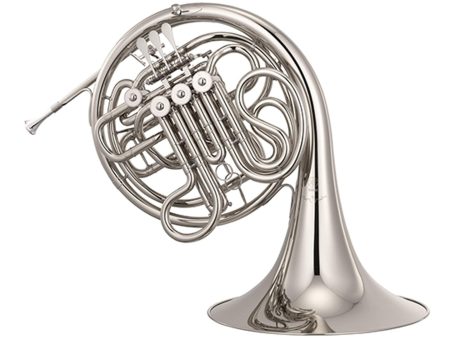 YAMAHA YHR672N Professional Double Horn, Kruspe Style, .472  bore, Nickel Silver Online Sale