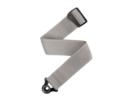 D ADDARIO PWSAL405 Auto Lock Polypro Guitar Strap, Silver Sale