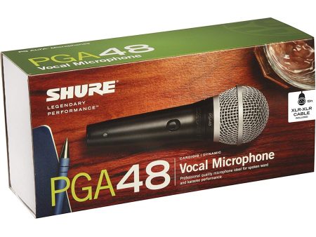 SHURE PGA48XLR Vocal Mic w  XLR to XLR Cable For Discount