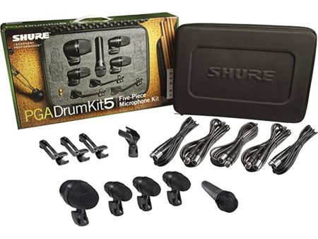 SHURE PGADRUMKIT5 PG Alta Series 5 Piece Drum Mic Kit Fashion