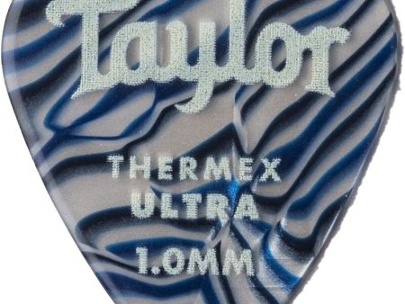 Taylor 80726 Premium Darktone 351 Thermex Ultra Picks, Blue Swirl, 1.00mm, 6-Pack Discount