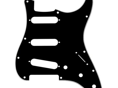 FENDER #0991359000 Pickguard, Stratocaster S S S, 11-Hole Mount, B W B, 3-Ply For Sale