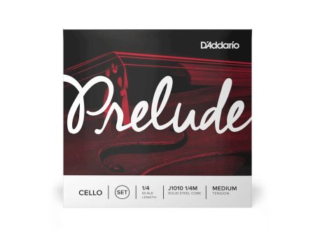 D ADDARIO J101014M 1 4 Prelude Cello String Set, Medium Tension Sale