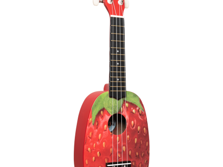 Amahi DDUK18 Strawberry Design Pineapple Shape Ukulele w  Bag Online Hot Sale