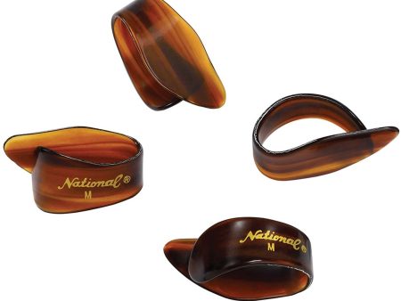 National NP7T04 Celluloid Thumb Picks, Medium Tortoiseshell - 4-Pack Discount