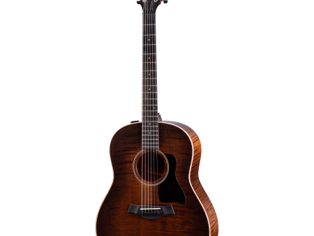 Taylor AD27EFT American Dream Series Grand Pacific Flame Top Maple A E Guitar (Natural) Sale