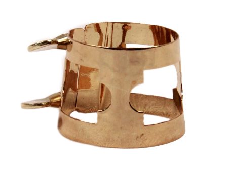 AP&M 337G Baritone Sax Ligature Gold Lacquer Hot on Sale