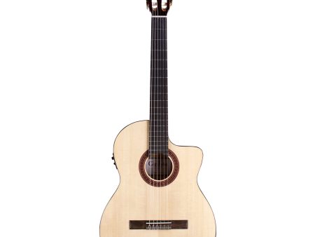 CORDOBA #04662 C5-CET Thinline Nylon A E Guitar (Natural) on Sale