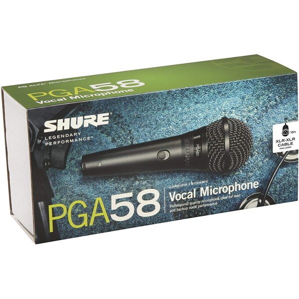 SHURE PGA58XLR Vocal Microphone w  XLR to XLR Cable Discount