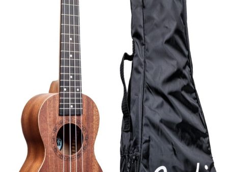 Amahi UK150W Soprano Peanut Shape Mahogany Ukulele w  Bag Cheap