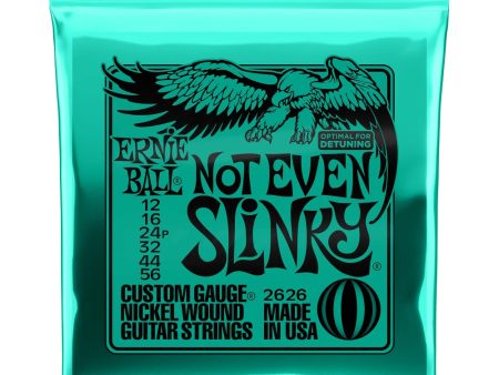 ERNIE BALL P02626 Not Even Slinky Nickel Wound Electric Guitar Strings 12-56 Gauge For Sale