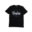 Taylor 15857 Basic Black Aged Logo T-Shirt - M Fashion