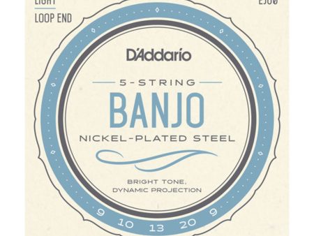 D ADDARIO J60 5-String Banjo Strings, Light Supply